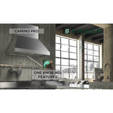 Pro Canopy Wall Hood with 1200 cfm Pro Class Blower, 48'' W