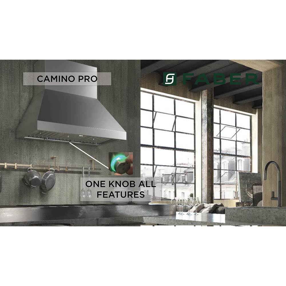 Pro Canopy Wall Hood with 600 cfm Pro Class Blower, 36'' W
