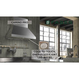 Pro Canopy Wall Hood with 1200 cfm Pro Class Blower, 48'' W