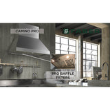Pro Canopy Wall Hood with 1200 cfm Pro Class Blower, 36'' W
