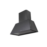 Designer Series Wall Hood Painted Black with 600 cfm Class Blower, 36'' W