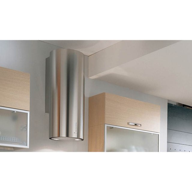 Faber - Round Wall Hood with 600 cfm Pro Class Blower, 15'' Diameter - Stainless Steel