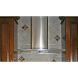 Pyramid Shape Wall Hood with 600 cfm Class Blower, 30'' W