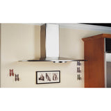 Pyramid Shape Wall Hood with 600 cfm Class Blower, 36'' W