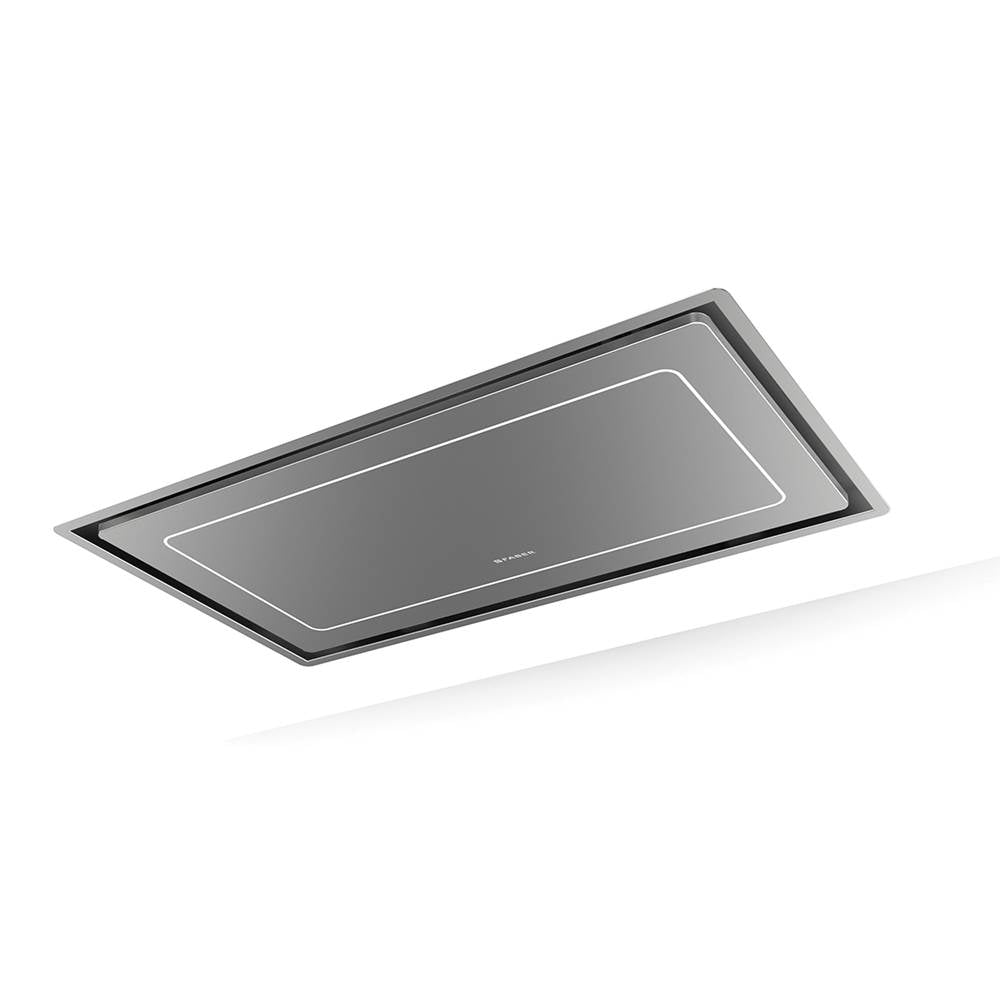 Ceiling-Mount Stainless Steel Island Hood, 36'' Wx19'' D, (Blower Sold Separately)