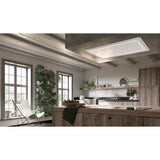 Faber - Ceiling-Mount White Island Hood, 36'' Wx19'' D, (Blower Sold Separately) - White Matte