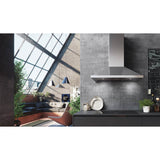 Faber - Pyramid Shape Wall Hood with 600, 395 or 295 cfm Pro VAM Blower, 36'' W - Stainless Steel
