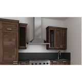 Pyramid Shape Wall Hood with 600, 395 or 295 cfm Pro VAM Blower, 36'' W