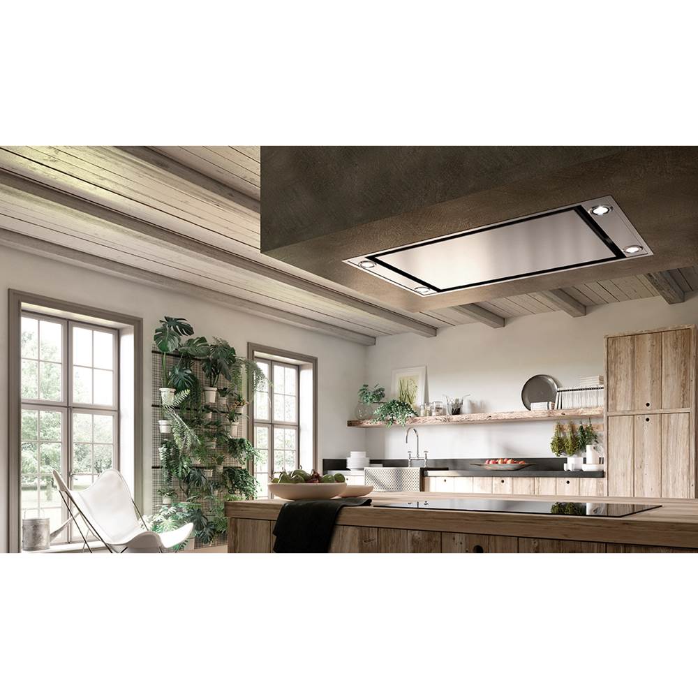 Faber - Ceiling-Mount Island Hood, 36'' Wx19'' D, Stainless Steel - Stainless Steel