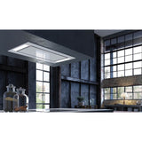 Ceiling-Mount Island Hood, 36'' Wx19'' D, Stainless Steel