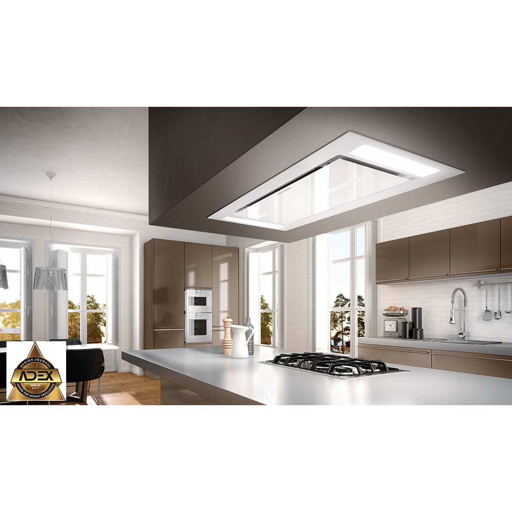 Ceiling-Mount Island Hood, 36'' Wx19'' D, Stainless Steel