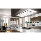 Ceiling-Mount Island Hood, 36'' Wx19'' D, Stainless Steel