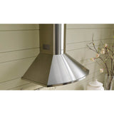 Rounded Pyramid Shape Wall Hood with 600, 395 or 295 VAM Blower, 30'' W, Stainless Steel