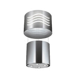 Faber - Round Up or Down Motion Island Hood with 400 cfm Class Blower, 16'' Dia - Stainless Steel