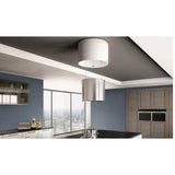 Round Up or Down Motion Island Hood with 400 cfm Class Blower, 16'' Dia