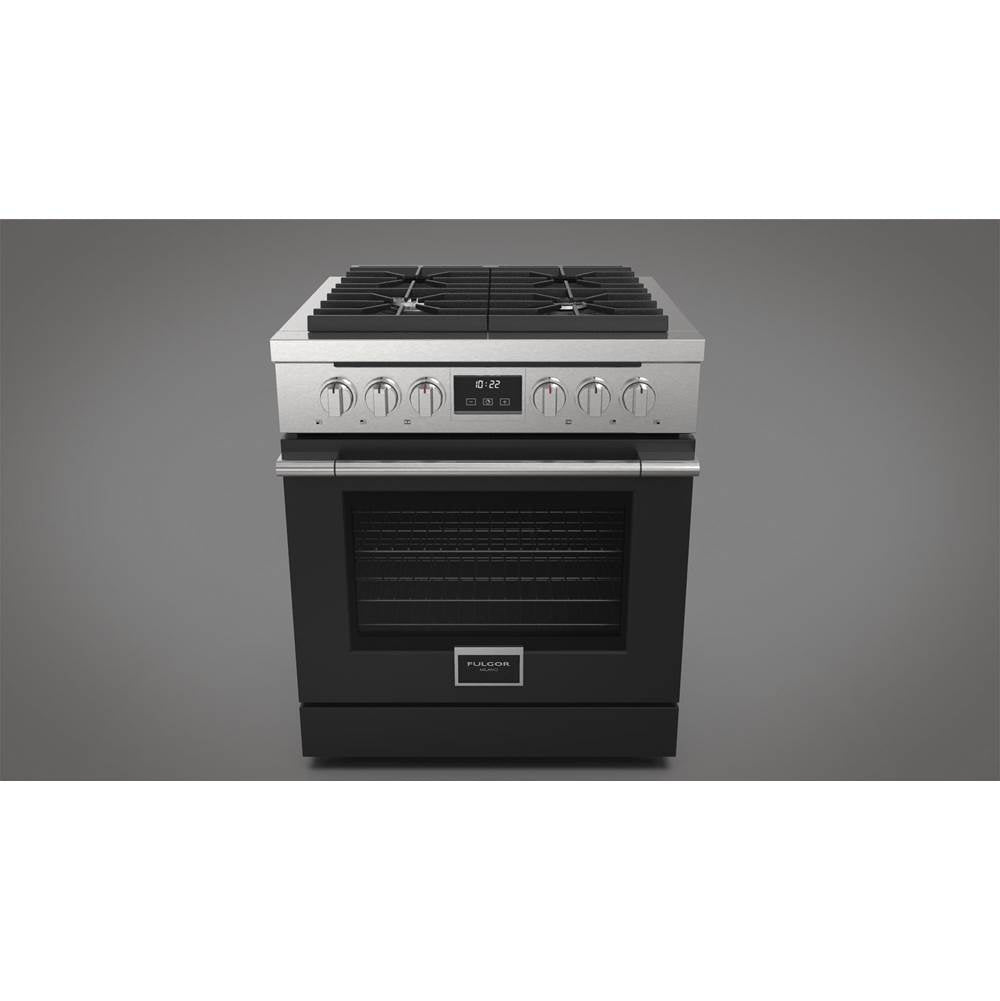 Fulgor Milano - 30'' Accento Range Door Color Kit - Matte Black - Matte Black