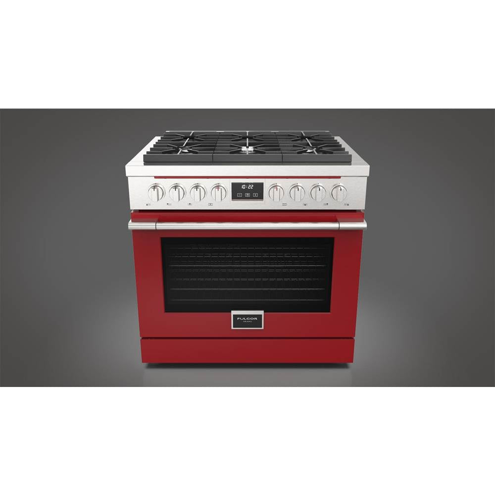 Fulgor Milano - 36'' Accento Range Door Color Kit - Red - Red