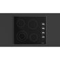 Fulgor Milano - 24'' 300 Series Electric Cooktop - Black Glass With Aluminum Trim
