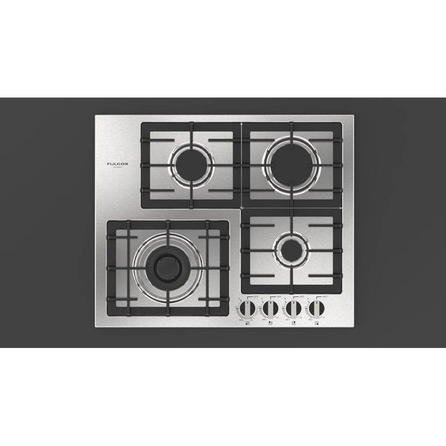 Fulgor Milano - 24'' 400 Accento Series Stainless Steel Gas Cooktop - Stainless Steel