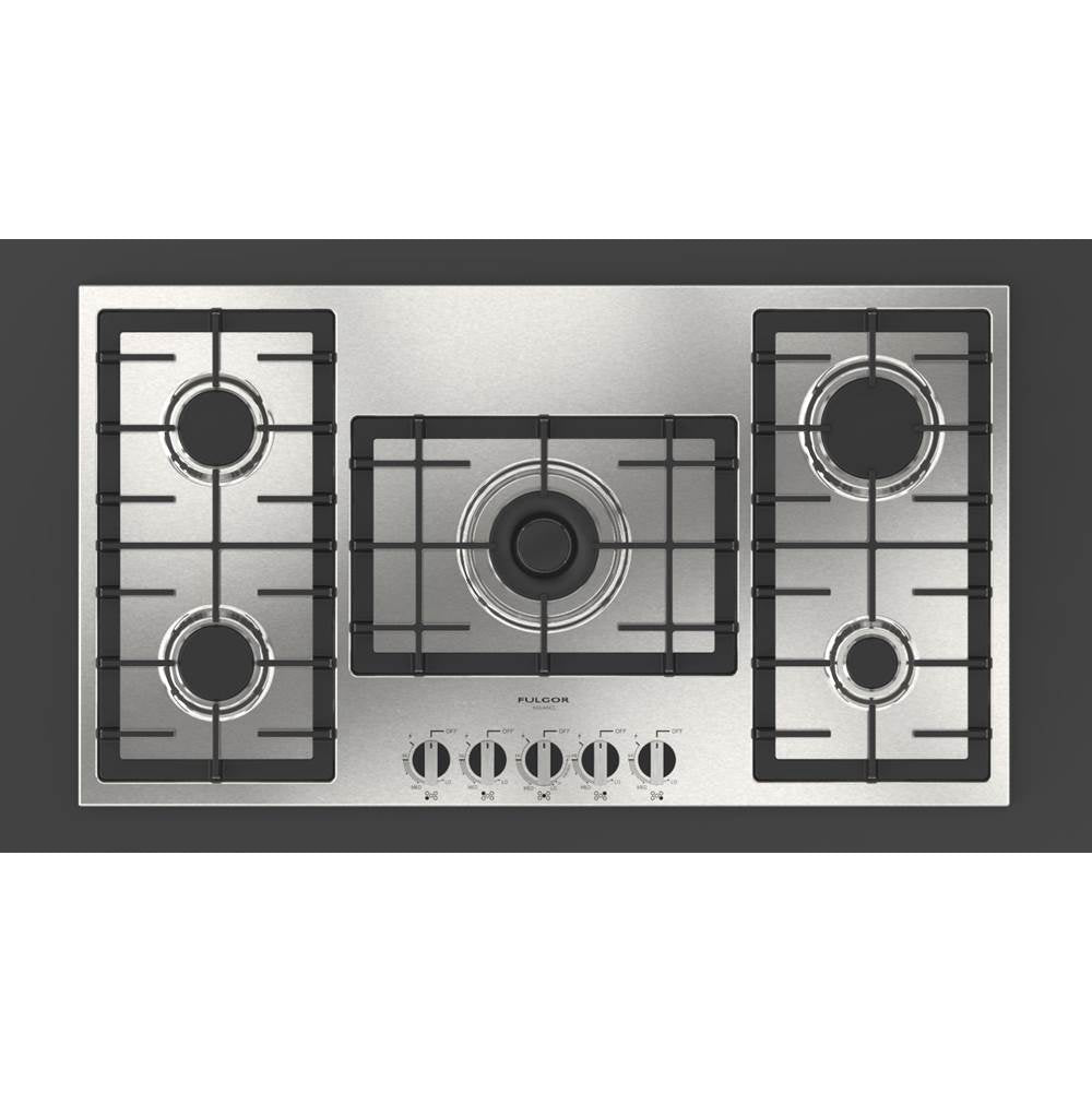 Fulgor Milano - 36'' 400 Accento Series Stainless Steel Gas Cooktop - Stainless Steel