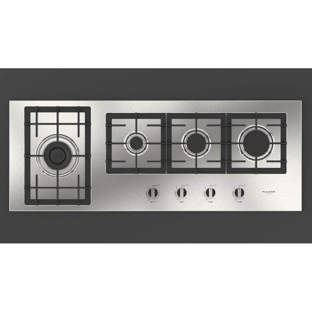 Fulgor Milano - 42'' 400 Accento Series Stainless Steel Gas Cooktop - Stainless Steel