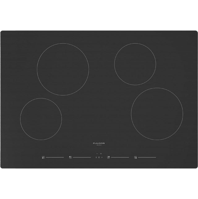 Fulgor Milano - 24'' 400 Series Stainless Steel Induction Cooktop - Black Glass With Aluminum Trim