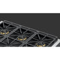 Fulgor Milano - 36'' Back Guard - Cast Iron Island Trim - Black
