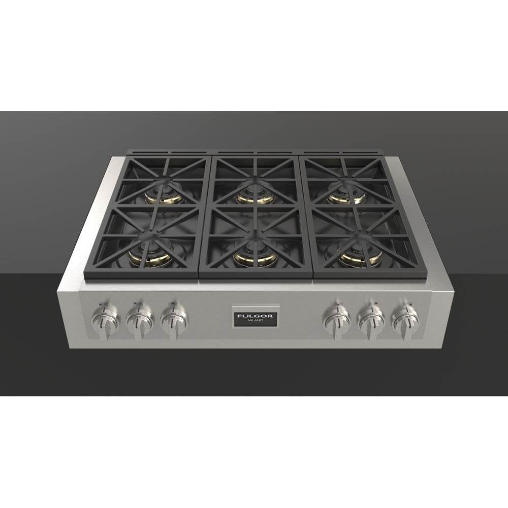 Fulgor Milano - 36'' 600 Sofia Professional Series All Gas Range Top - Stainless Steel