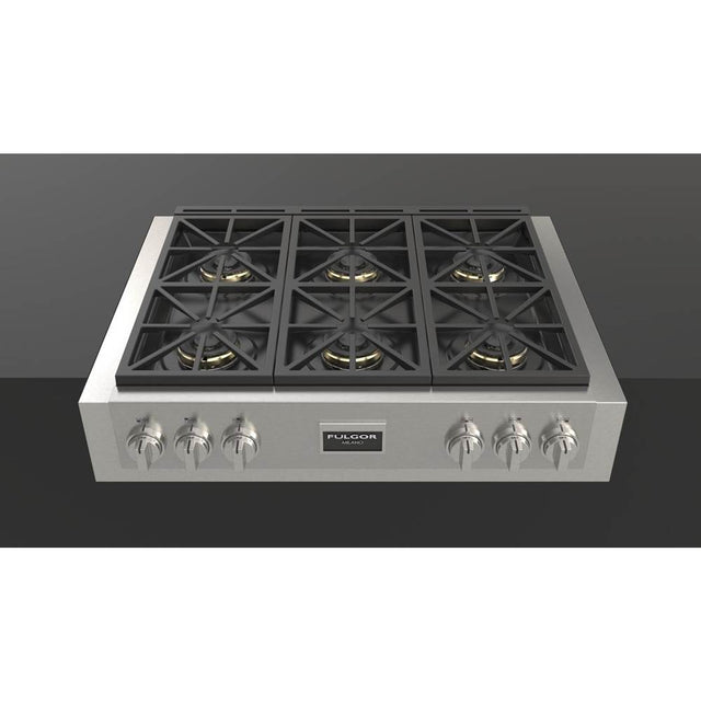 Fulgor Milano - 36'' 600 Sofia Professional Series All Gas Range Top - Stainless Steel