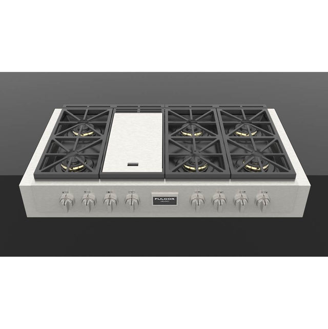 Fulgor Milano - 48'' 600 Sofia Professional Series All Gas Range Top - Stainless Steel