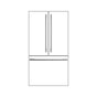 Fulgor Milano - 700 Series Distinto Handle Kit For 36'' French Door Freestanding Bottom Mount Refrigerator - Stainless Steel