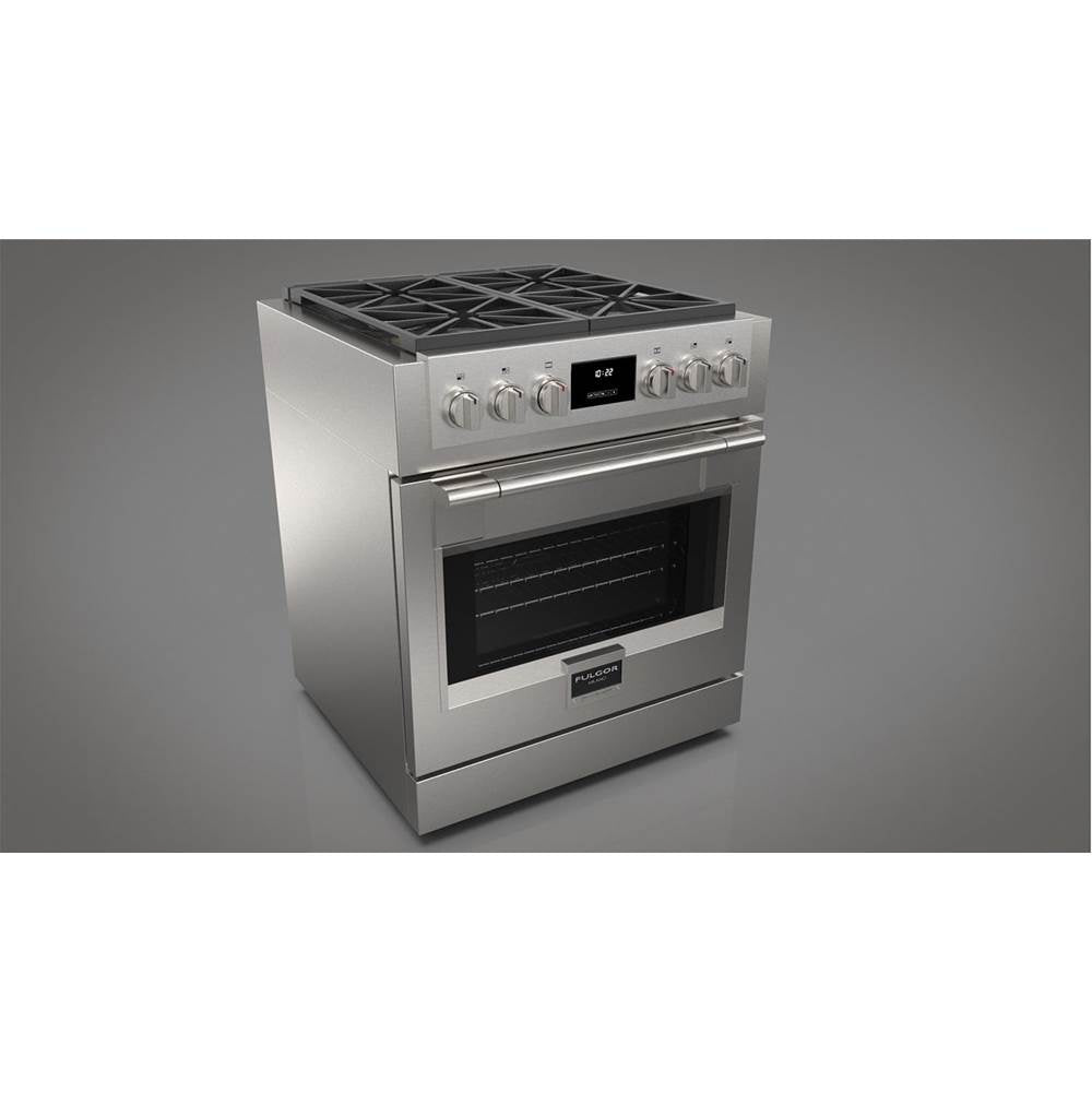 Fulgor Milano - 30'' 600 Sofia Pro Series Freestanding Stainless Steel Gas Range - Stainless Steel