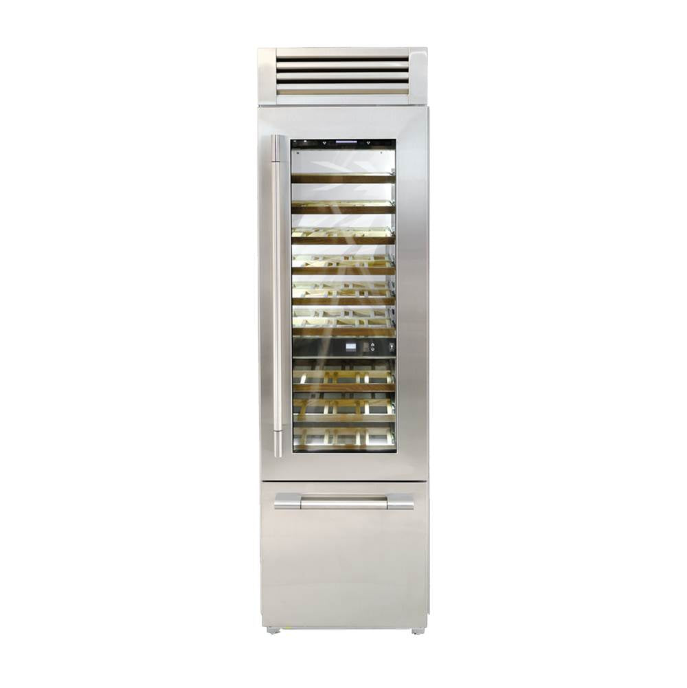 Fulgor Milano - 24'' 700 Series Professional Wine Cellar With Right Hinge - Stainless Steel
