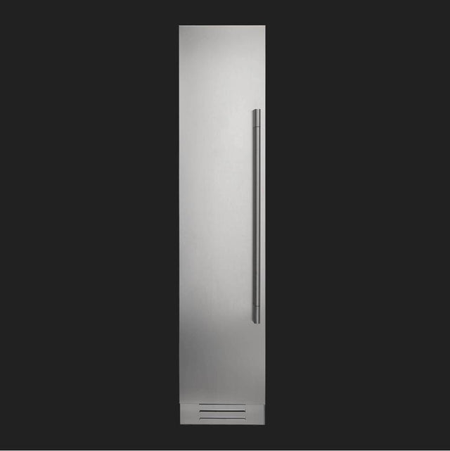 Fulgor Milano - 18'' Lh - Stainless Cladded Bottom Compressor Column - Freezer - Stainless Steel