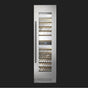 Fulgor Milano - 24'' Rh - Stainless Cladded Top Compressor Professional Column Unit With Professional Badge And Handle - 2 Temp Zone Wine White Interior - Stainless Steel