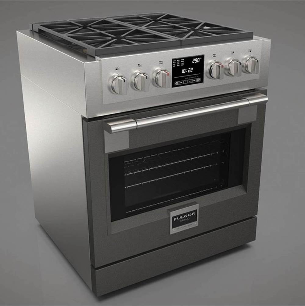 Fulgor Milano - 30'' Pro Range Door Color Kit - Matte Grey - Matte Grey