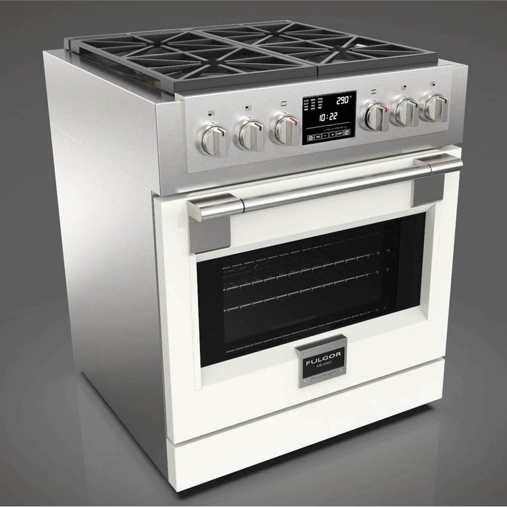 Fulgor Milano - 30'' Pro Range Door Color Kit - Matte White - Matte White