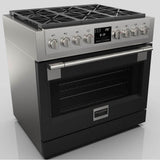 Fulgor Milano - 36'' Pro Range Door Color Kit - Matte Black - Matte Black