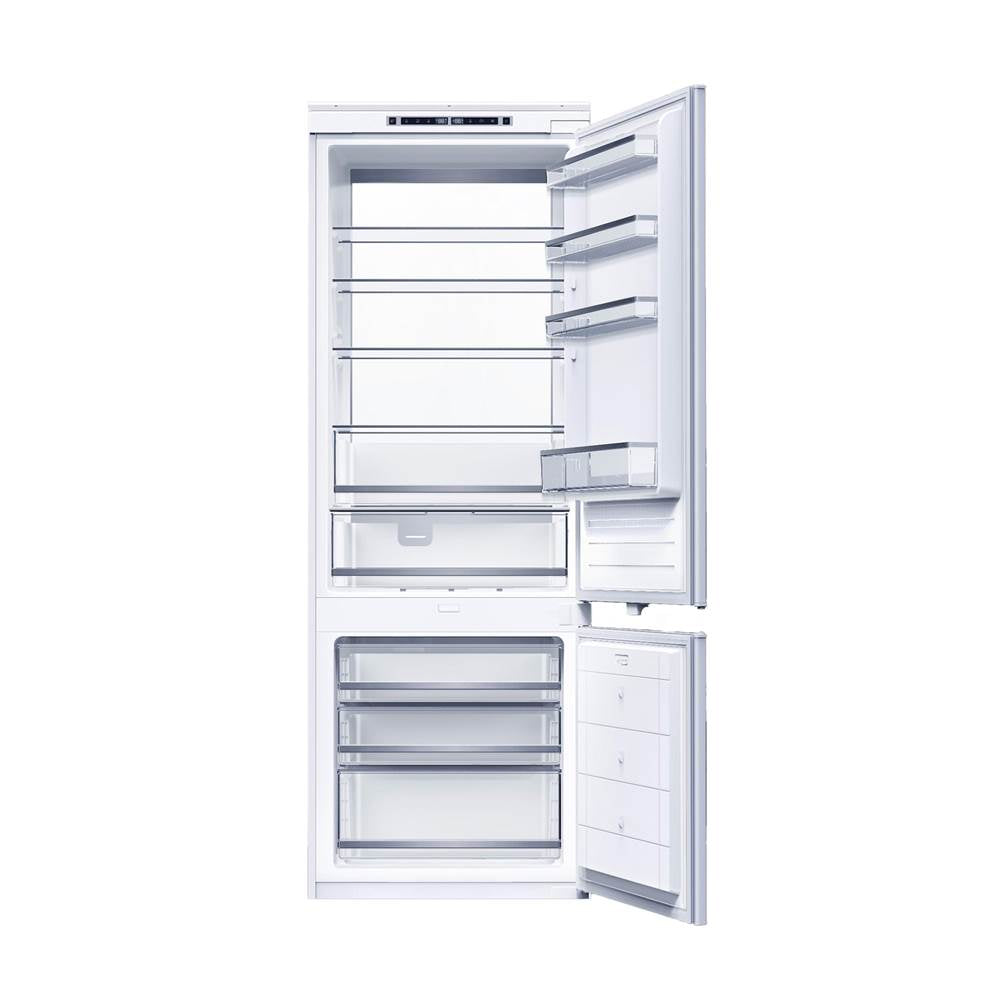 Fulgor Milano - 28'' Built In Overlay 12 Cu.Ft. Bottom Compressor With Dual Evaporators And 3 Temp Zones