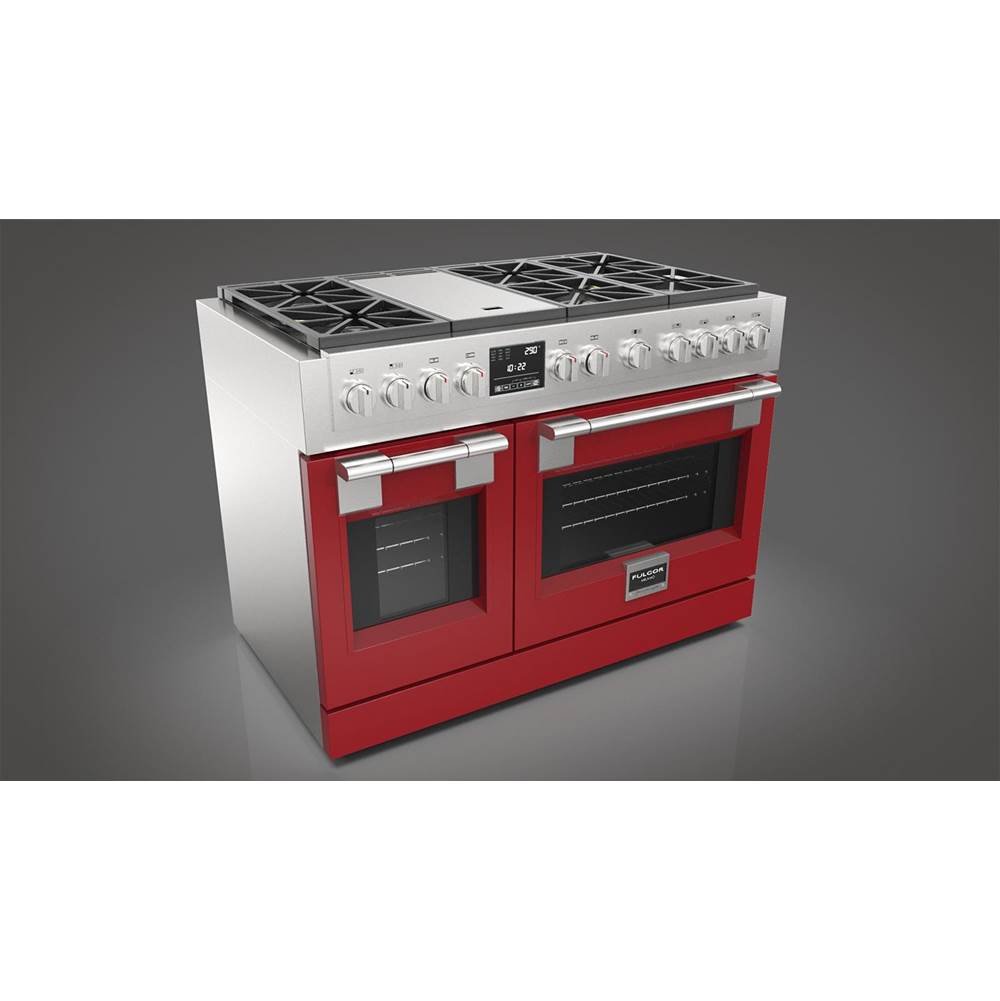 Fulgor Milano - 48'' Pro Range Door Color Kit - Red - Red