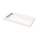 Fleurco - QUAD BASE LINEAR DRAIN/3260/WHITE/BR NICK - White / Brushed Nickel