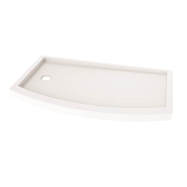 Fleurco - BOWFRONT BASE SIDE DRAIN/3260/LEFT/WHITE - White