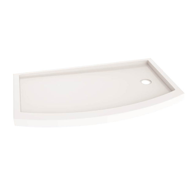 Fleurco - BOWFRONT BASE SIDE DRAIN/3260/RIGHT/WHITE - White