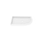 Fleurco - HALF-ROUND BASE/3648/WHITE/LEFT - White