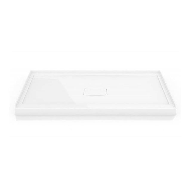 Fleurco - FLANGED BASE W/DRAIN COVER 3-FLANGE/4836/WHITE - White