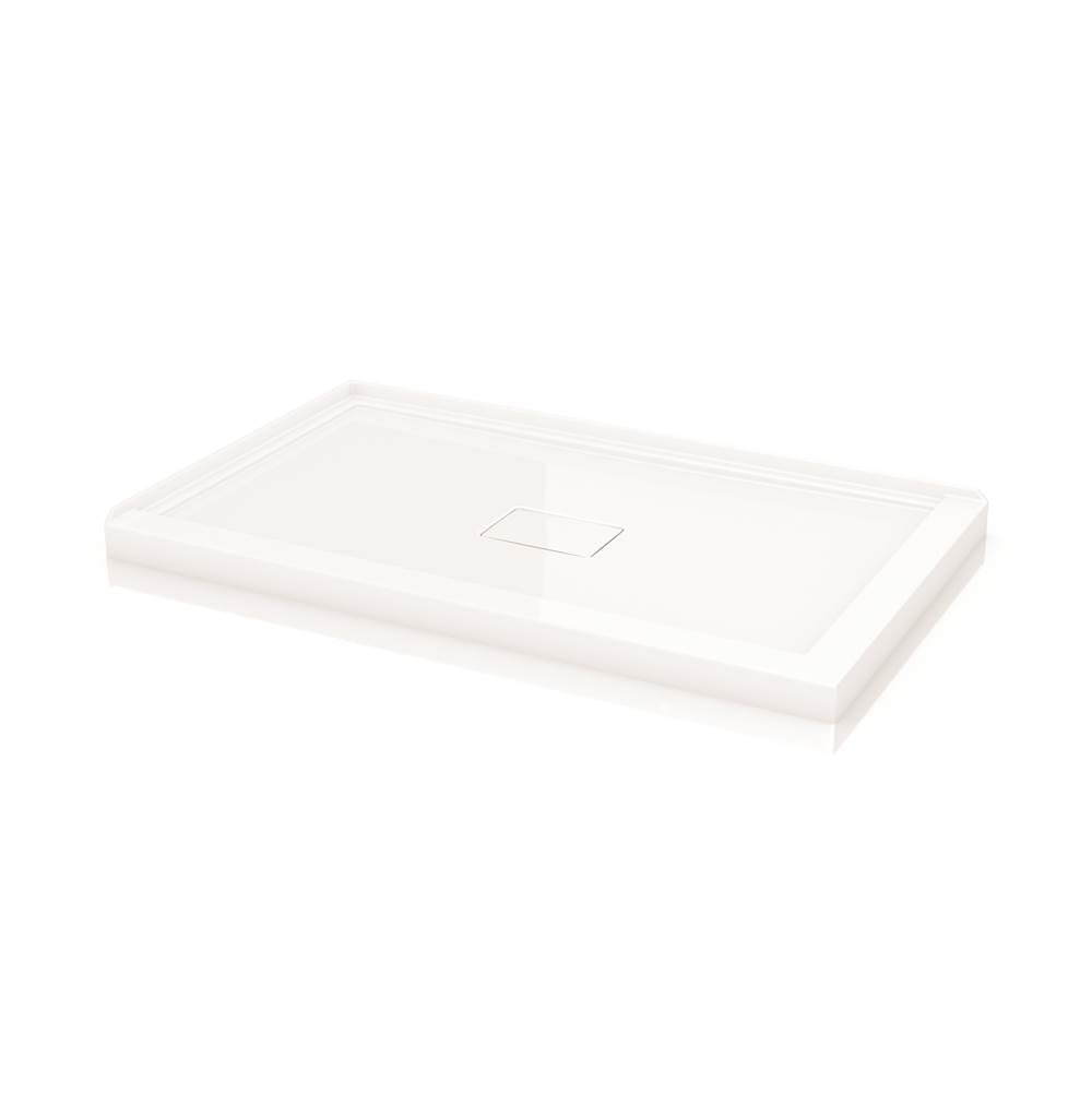 Fleurco - FLANGED BASE W/DRAIN COVER 2-FLANGE/6036/WHITE/LEFT - White
