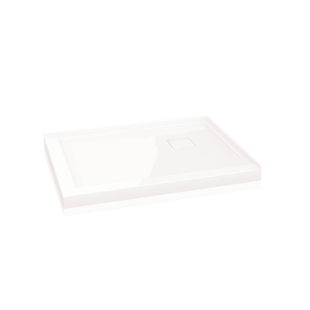 Fleurco - FLANGED BASE W/CORNER DRAIN COVER/2-FLANGE/4836/WHITE/RIGHT - White
