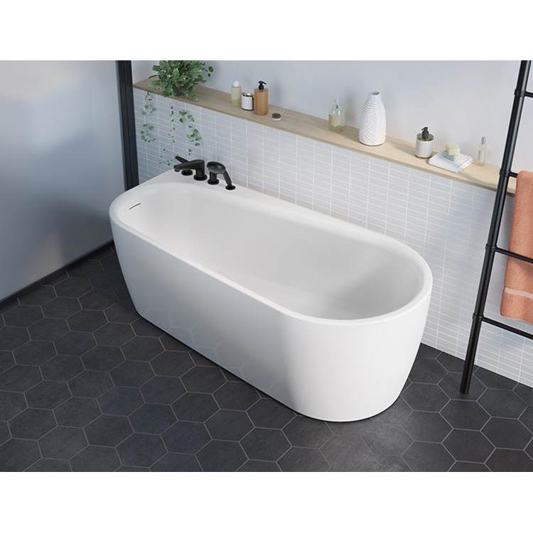 Fleurco - OPUS CABALETTA TUB/6731/WHITE/RIGHTT/WHITE DRAIN COVER - White