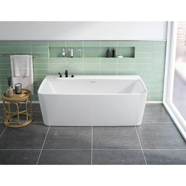 Fleurco - OPUS SONORO PLUS TUB/6731-WHITE/WHITE DRAIN COVER - White