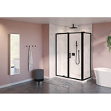 Fleurco - ELERA 2-SIDED 69X32/MATTE BLACK/79H/SEKUR+/IN&OUT PIVOT - Matte Black